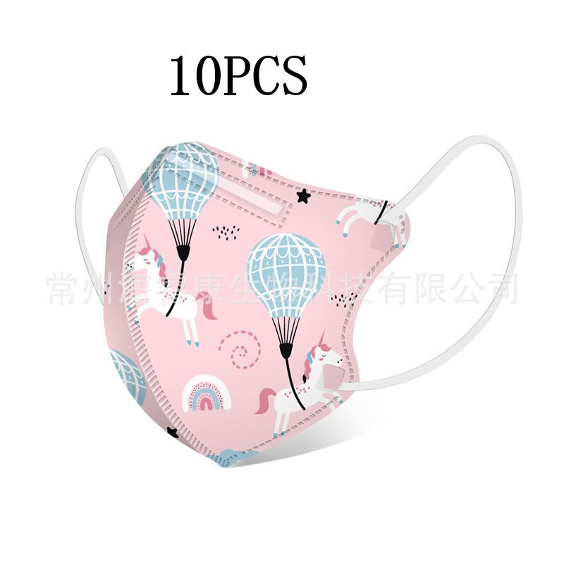 10PCS/50/100PCS Child Print Face Mask Disposable Kids Mask 4Lys Cartoon Masks Mouth face shield for children boys girl Dropship