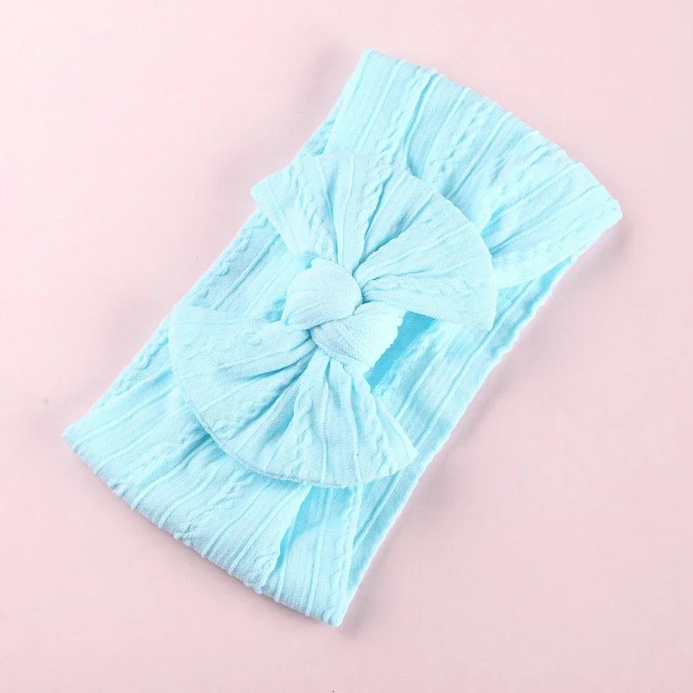 New Baby Headband Child Bowknot Headwear Cables Turban for Girl Hairbands Kids Elastic Bow Headwrap Infant Baby Hair Accessories