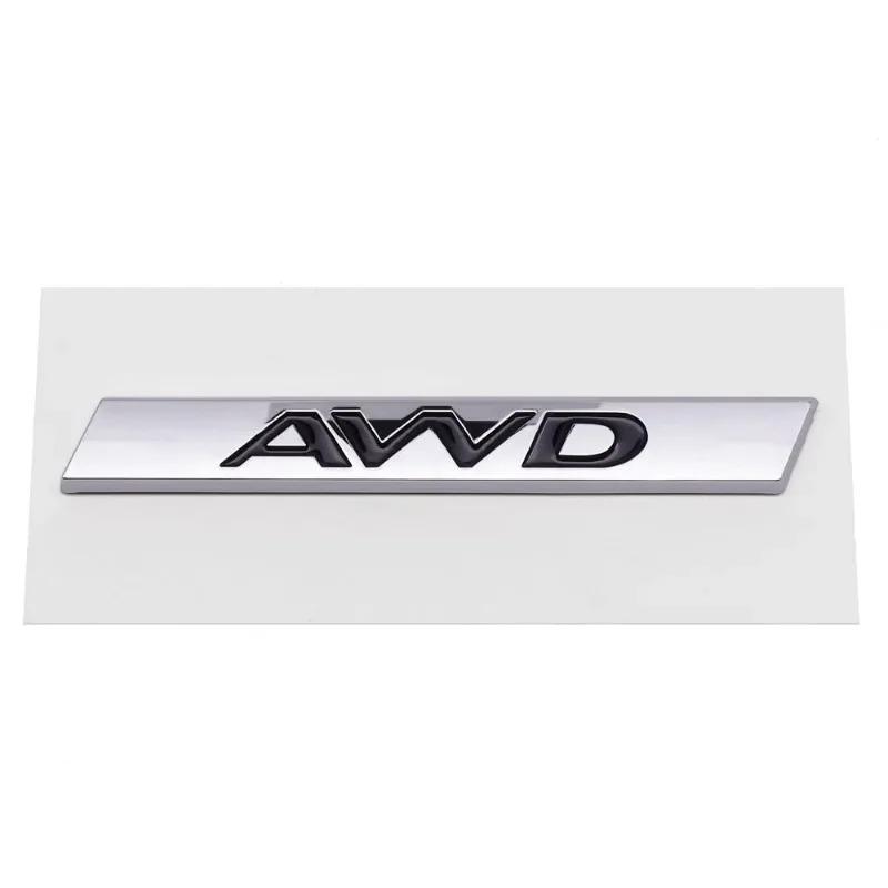 3D ABS Silver Black AWD Logo Emblem Car Rear Trunk Badge Decal For Jaguar XE XJL F-PACE AWD Sticker Auto Styling AccessoriesSS9
