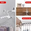 5-Hole Portable Clothes Hanger Foldable Travel Drying Rack for Hotel Camping Backpacking