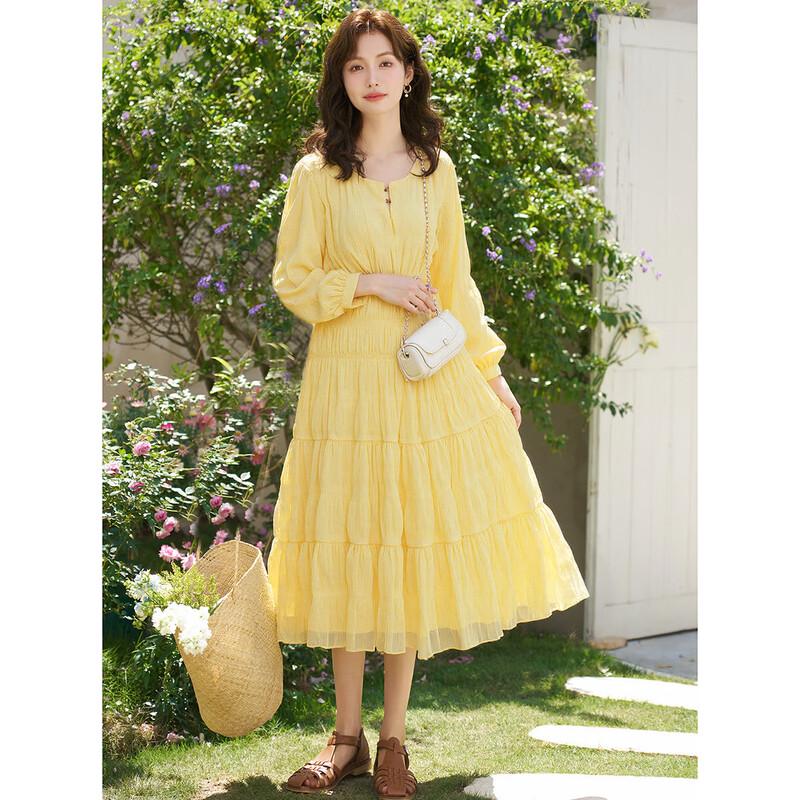 

Mocana Long Sleeve A-Line Midi Dress L