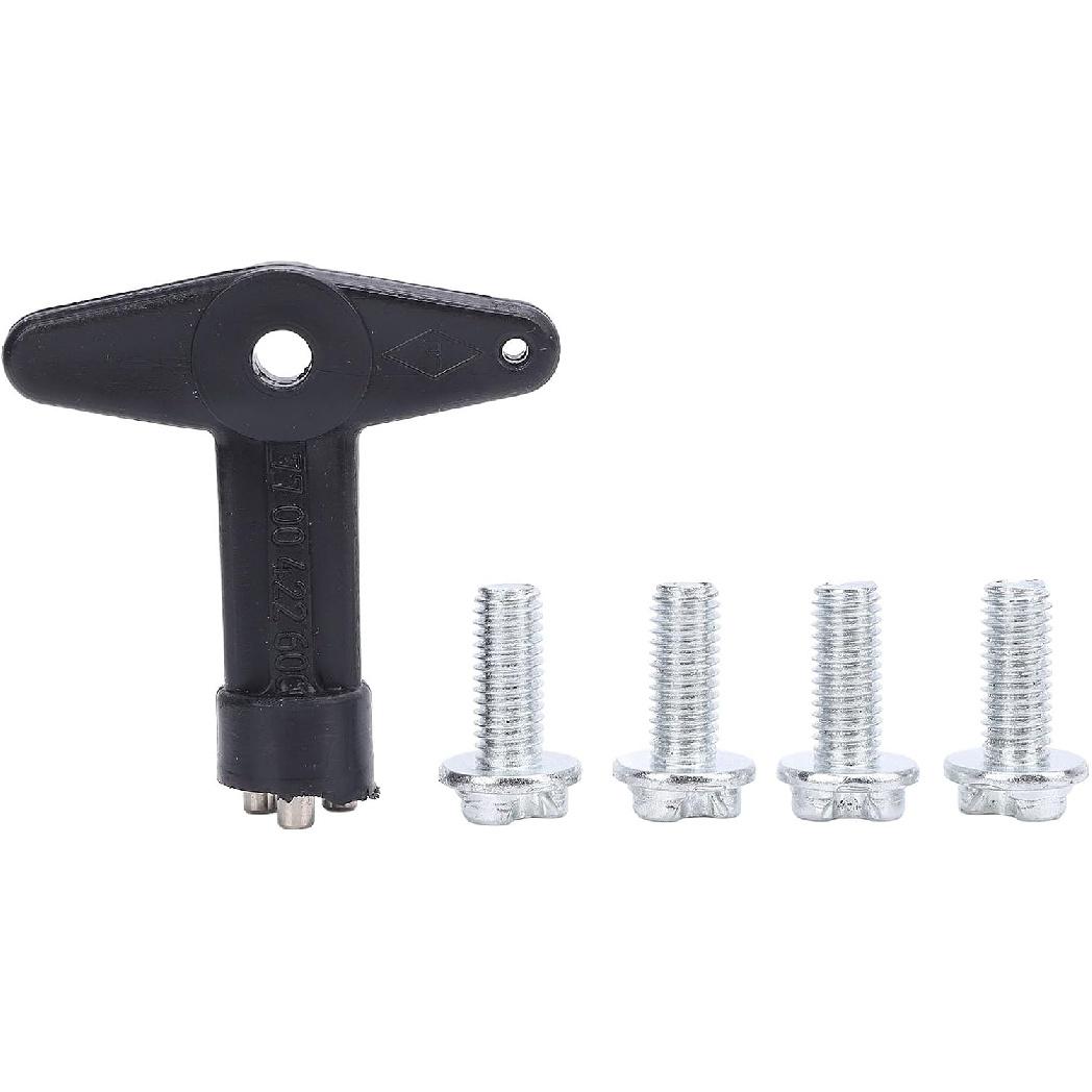 

Wheel Center Cap Screws Bolts with Key Steel 7700422600 90345128 90495549 1610001 Replacement for Megane Clio Scenic