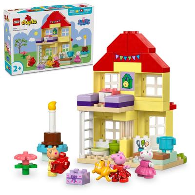 LEGO Duplo Peppa's House: Party Toys Blocks Educational Girls 1 and a Half 2 4 Toddler Pretend Play Pretend House 10433