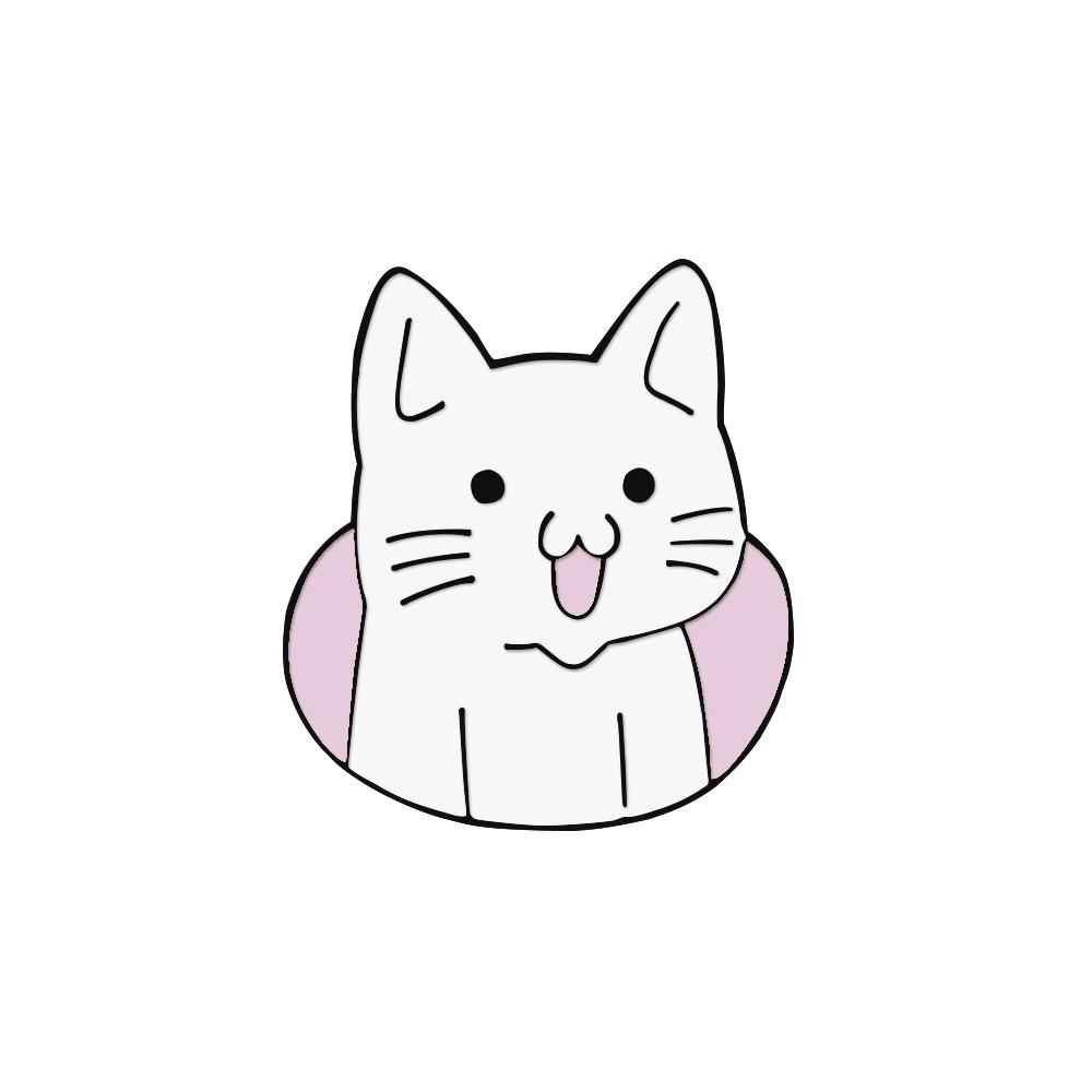 Punk Schwarze Katzen mit Messer Emaille Pins Mode Niedliche Tierbrosche Cartoon Anstecknadel Abzeichen Schmuck Geschenke für Freunde