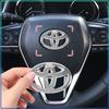 1Pc Car Steering Wheel Logo Sticker Badge Interior Decoration For Toyota TRD Camry Corolla RAV4 CHR Yaris Auris
