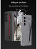 Samsung Z Fold6 Ultra-Thin Frosted Phone Case with Pen Slot - Solid Color Protective Cover