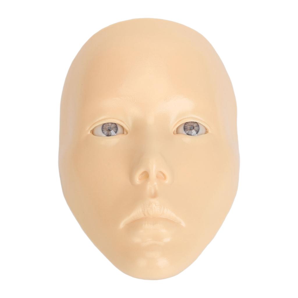 5D Makeup Practice Face Board Kit Reusable 3.4oz Cream 28.1ml Liquid Teaching Practice Makeup Mannequin Tool Set