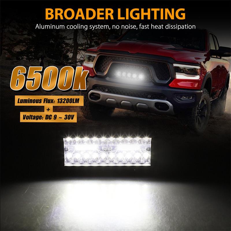 2Pcs 7'' Led Work Light Bar 800W Spot Flood Beams Combo For Car Tractor Boat Offroad Truck Suv Atv Car Repairing Lights