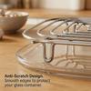 304 stainless steel air fryer rack, a replacement crispy plate for FN101 and FN103 2.5-4 quart glass air fryers, upgrading airflow.