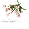 15 Blüten Künstliche Nelken Blume Echt-Touch Nelkenblume mit Stiel für Floristische Arrangements DIY Hochzeitsstrauß Tischmitte für Zuhause