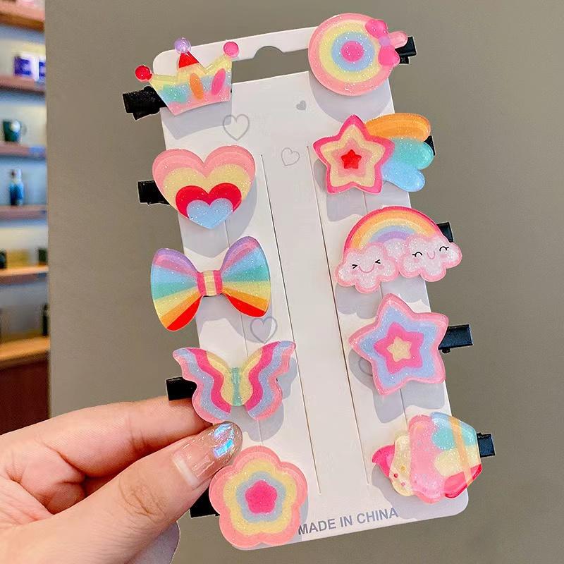 New Children's Hair Accessories with Small Clips, Girl Hair Clips, Korean Version Cute Little Girl Bangs Hair Clips