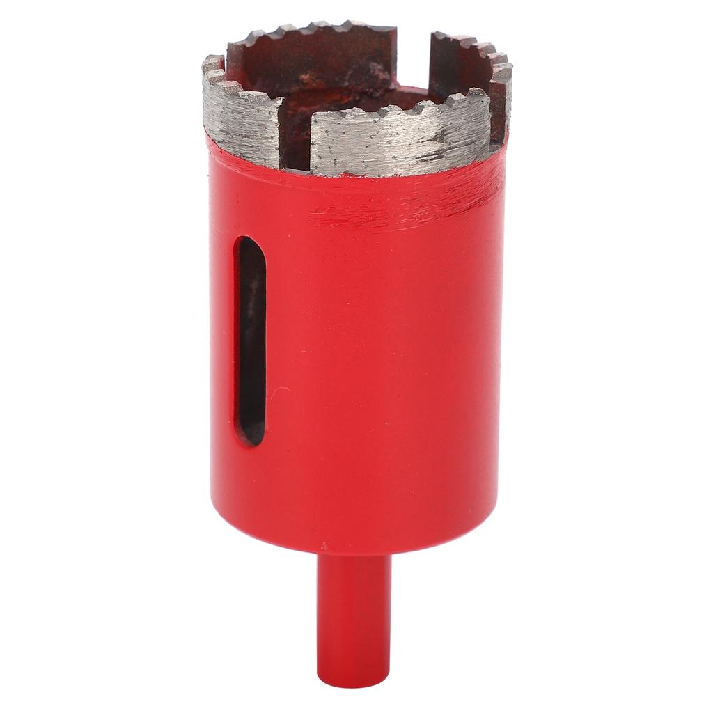 Hole Saw Drill Tool Diamond Red High Speed Steel Wave Tooth Saw Bit 38mm for Marble