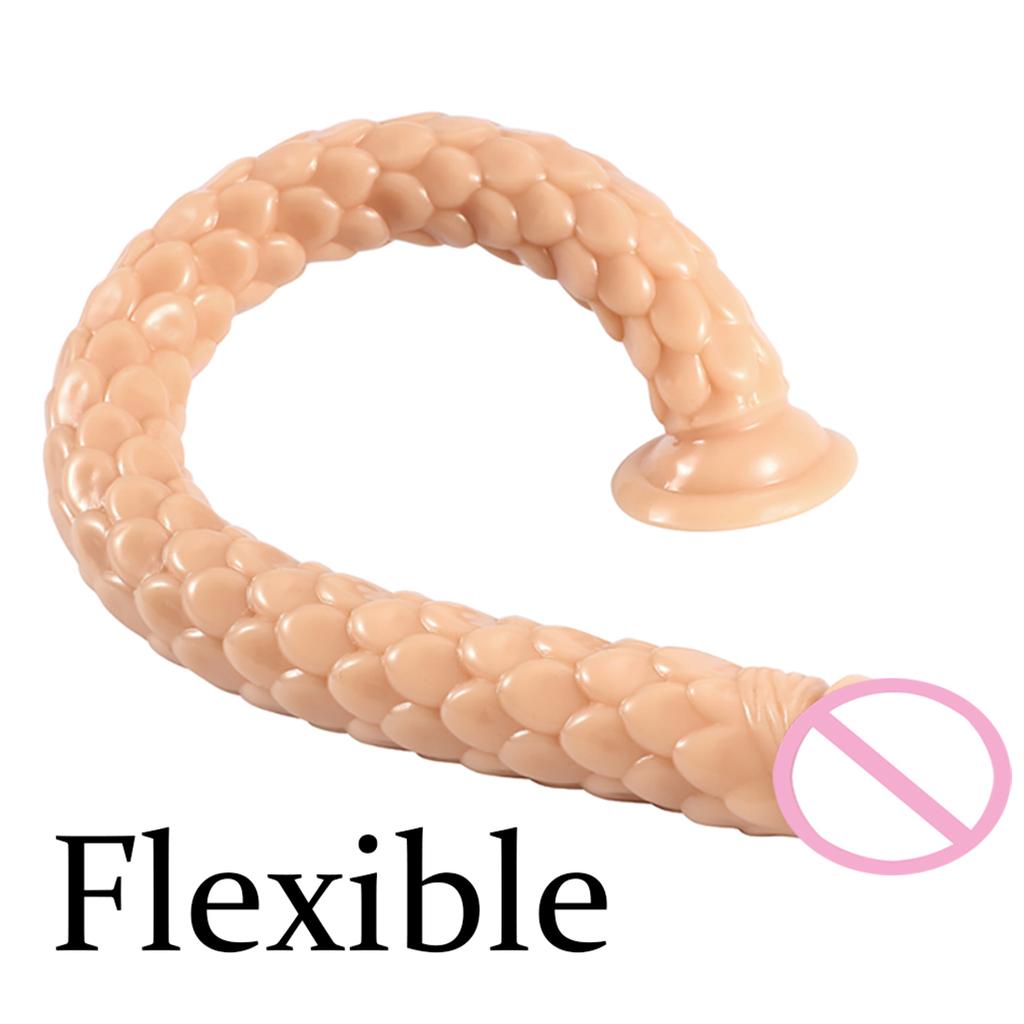 50 CM Long Anal Plug Dildo Big Butt Plug Stimulate Anus Vagina Female Masturbator Soft Penis Anal Dilator Sex Toys Sex Products