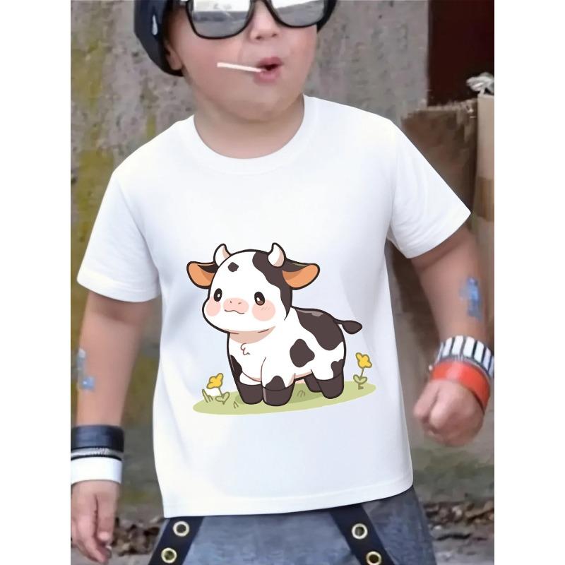 European sizes Soft And Cozy Short-Sleeve T-Shirt for Young Boys Made from  Perfect for Daily Wear at Home, Outdoors, Or During Sports