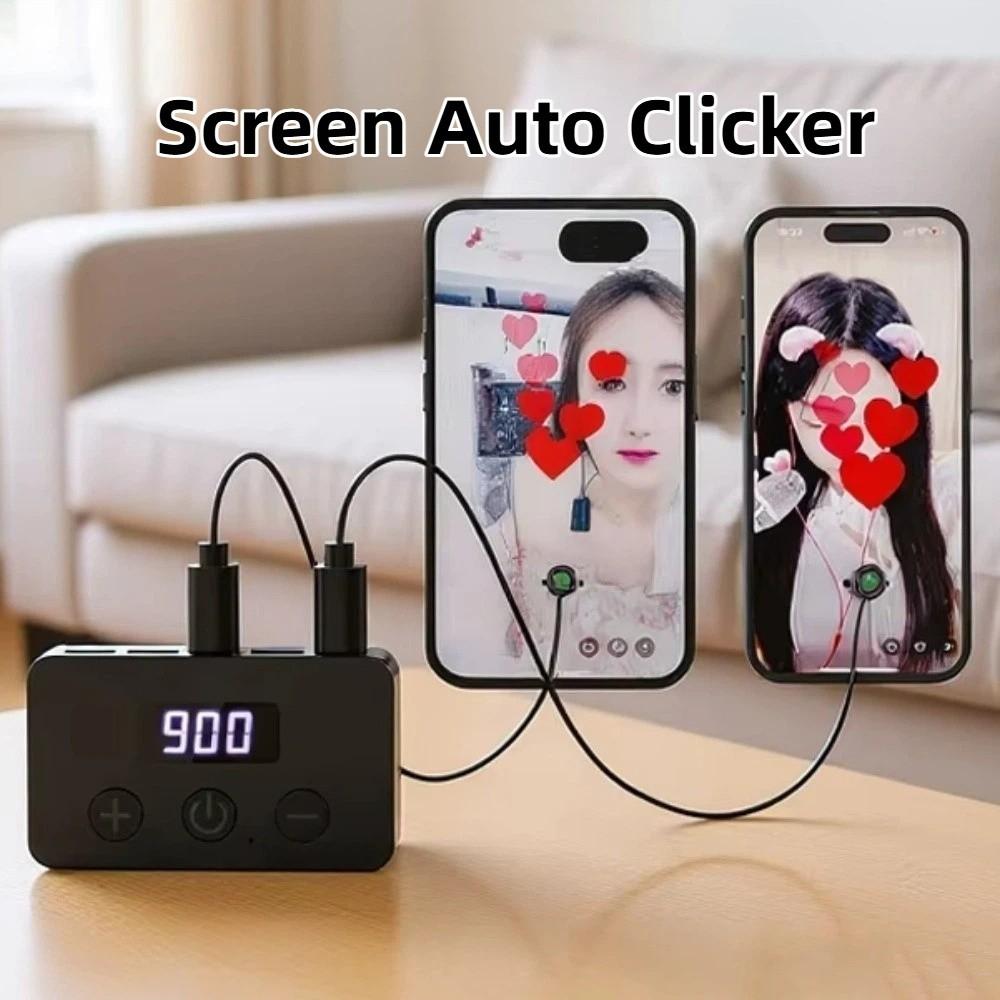 Continuous Auto Clicker Device Rechargeable Auto Like Tap Device Screen Auto Clicker  Phone Apps