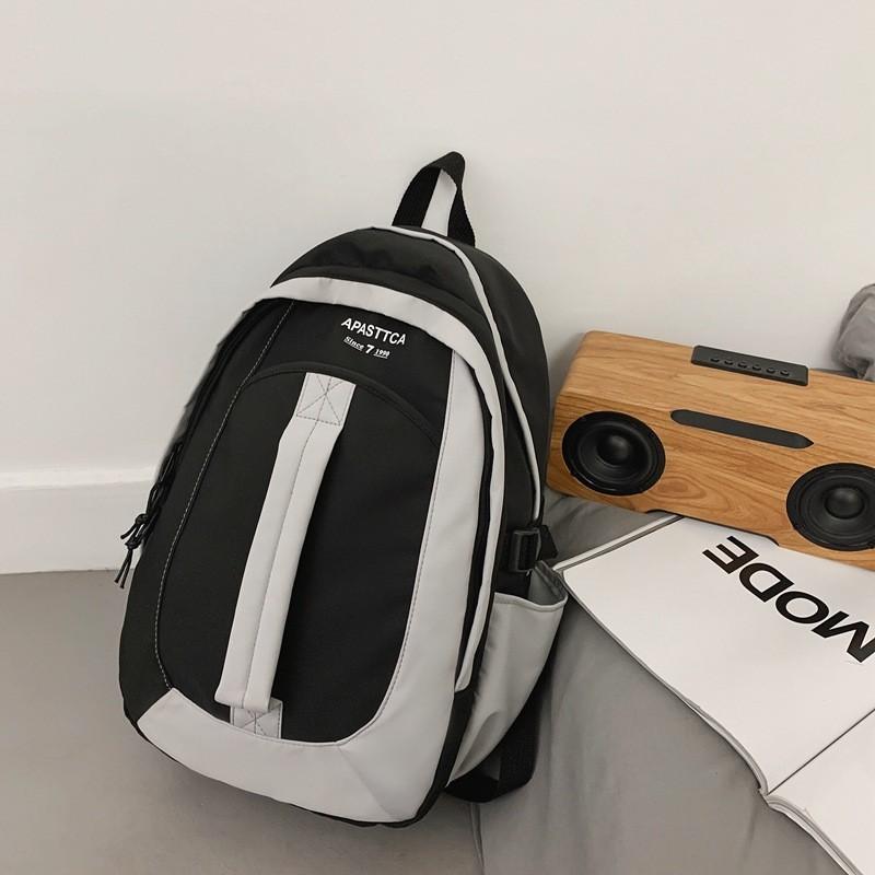 

Nylon Student Backpack With Laptop Pocket For High School And College Students чорний