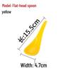 Xiangyuanmei Long Handle Colorful Melamine Soup Spoon - Imitation Porcelain for Hotel and Restaurant Use