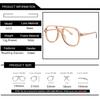 Fashion Pilot Oversized Reading Glasses Woman Flower Double Bridges Eyeglasses Frames Female Anti Blue Light Presbyopia Eyewear