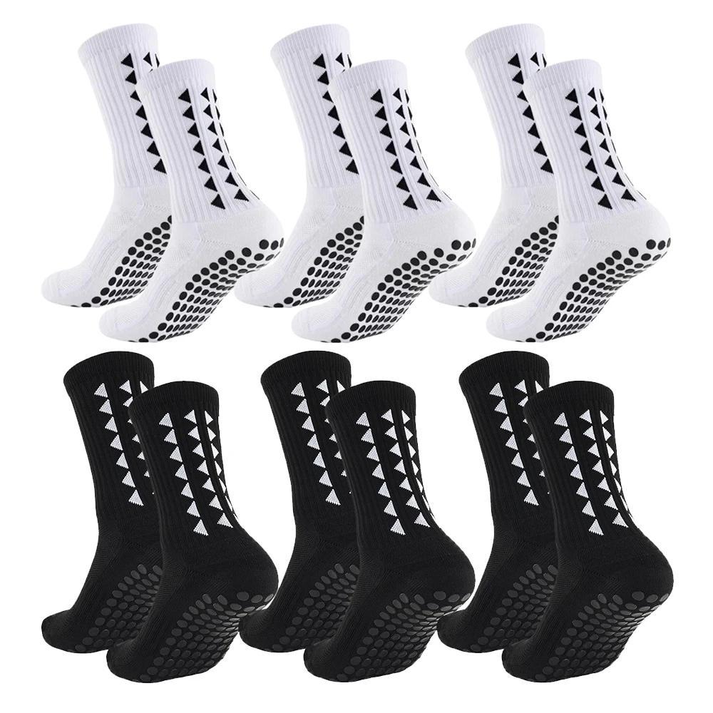 

6Pairs Men Women Football Grip Socks Towel Bottom Sport Socks Rugby Soccer Cycling Running Exercise Athletic Socks One Size