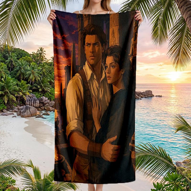 Large Beach Towel Quick Dry Absorbent Towel For Beach IndoorThe Mummy