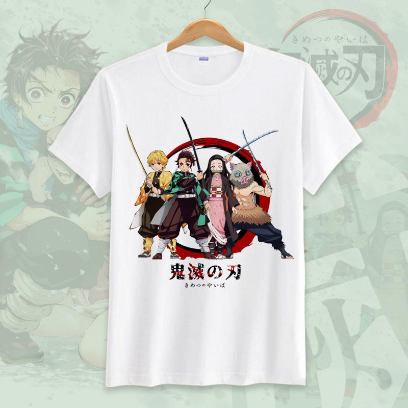 

2023 New Women s T-Shirts Kawaii Kimetsu No Yaiba Graphic Short Sleeve T-Shirt Harajuku Ullzang Unisex Oversized T Shirt Female S