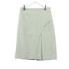 Unused IENA Made In Japan Midi Length Wool Wrap Skirt 38 Gray Women Used