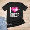 Cheerleading T-Shirt I Love Cheer Cheerleader Unisex T-shirt