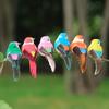 6 Stück Realistische Simulierte Vogeldekoration Mit Natürlichen Federn Und Lebendigen Farben Perfekt Für Garten Hof Haus Party Dekoration Schmuckstück