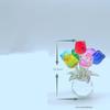Ornate Crystal Rose Sculpture Handmade Artful Decor for Romantic Atmosphere
