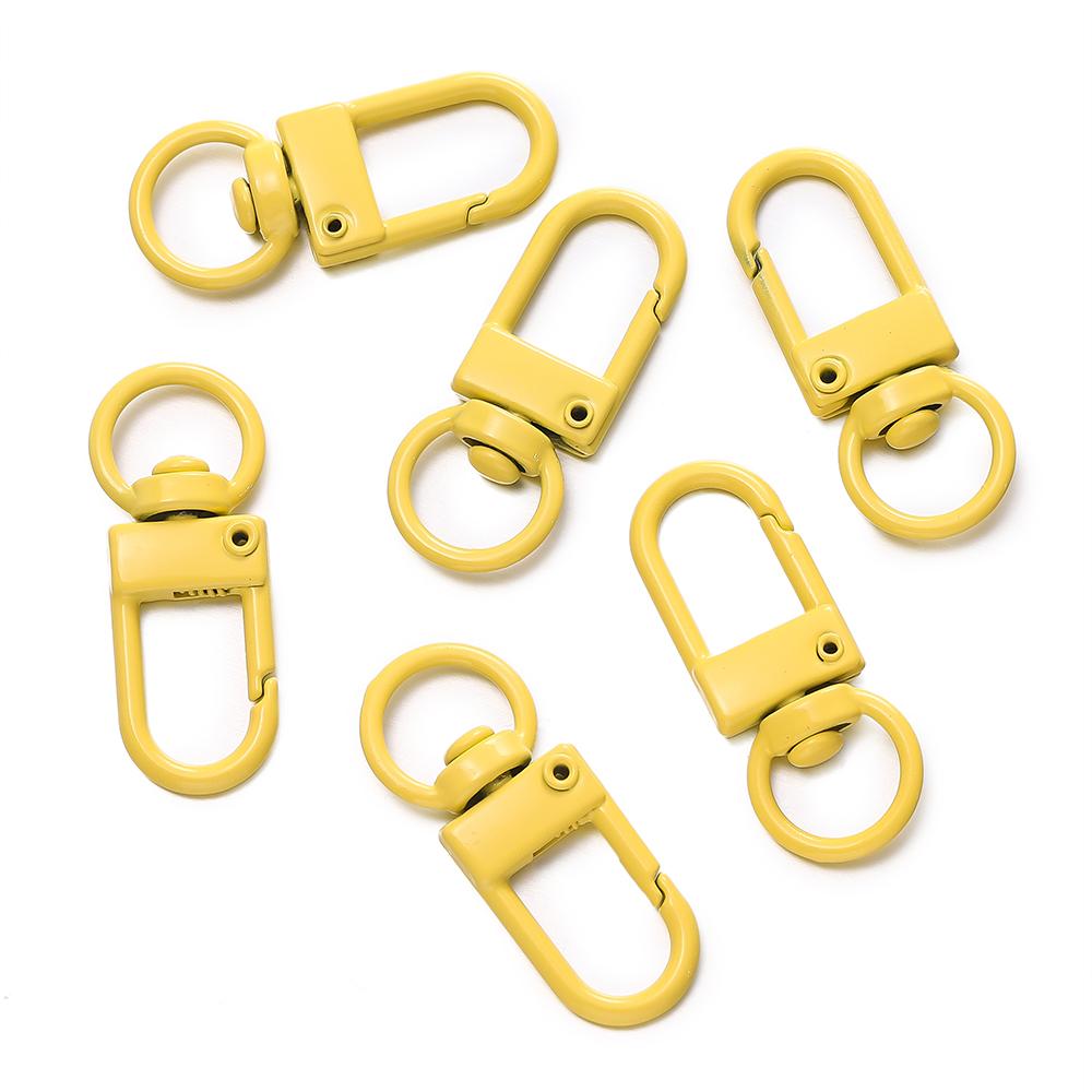 10pcs/Lot High Quality Colorful Alloy Snap Lobster Clasp Hooks Keychain Findings for DIY Key Chain Necklace Bracelet Supplies