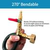 RV Camper Winterizing Kit, 16" Sprinkler Winterization Kit With Shut Off Valve, 3/4" RV Water Blowout Adapter,Air Compressor Quick Connect For