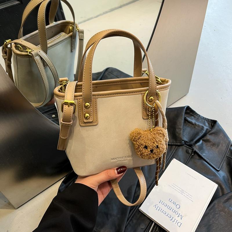 

Fashion retro niche high-end bag women s new trend versatile bucket bag single shoulder messenger handbag хакі