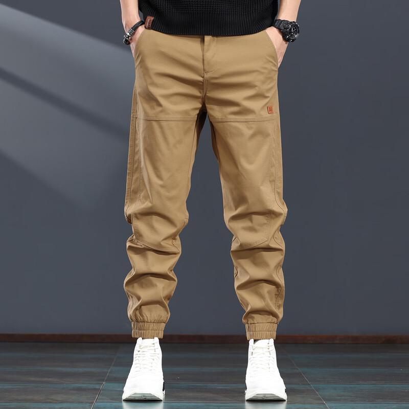 

JieLeNuo Men s Loose Fit Tapered Cargo Pants 3XL