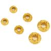 10pcs 5mm 6mm 8mm Never Fade Stainless Steel Large Hole Spacer Beads PVD Loose Necklace Bracelet Beads For Diy Jewelry Making