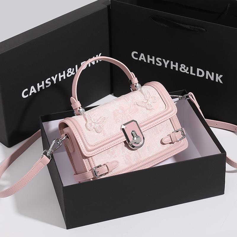 Hva Uen Moonlight Treasure Box Shoulder Bag Women's New Fashion Messenger Handbag Small Square Bag