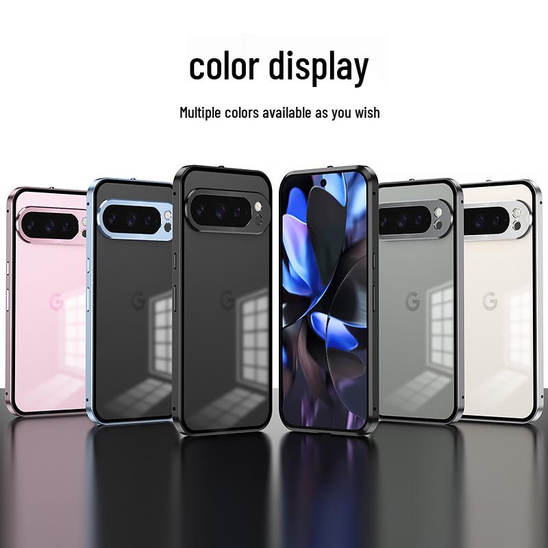 Google Pixel 10 Pro XL Metal Frame Magnetic Snap Phone Case