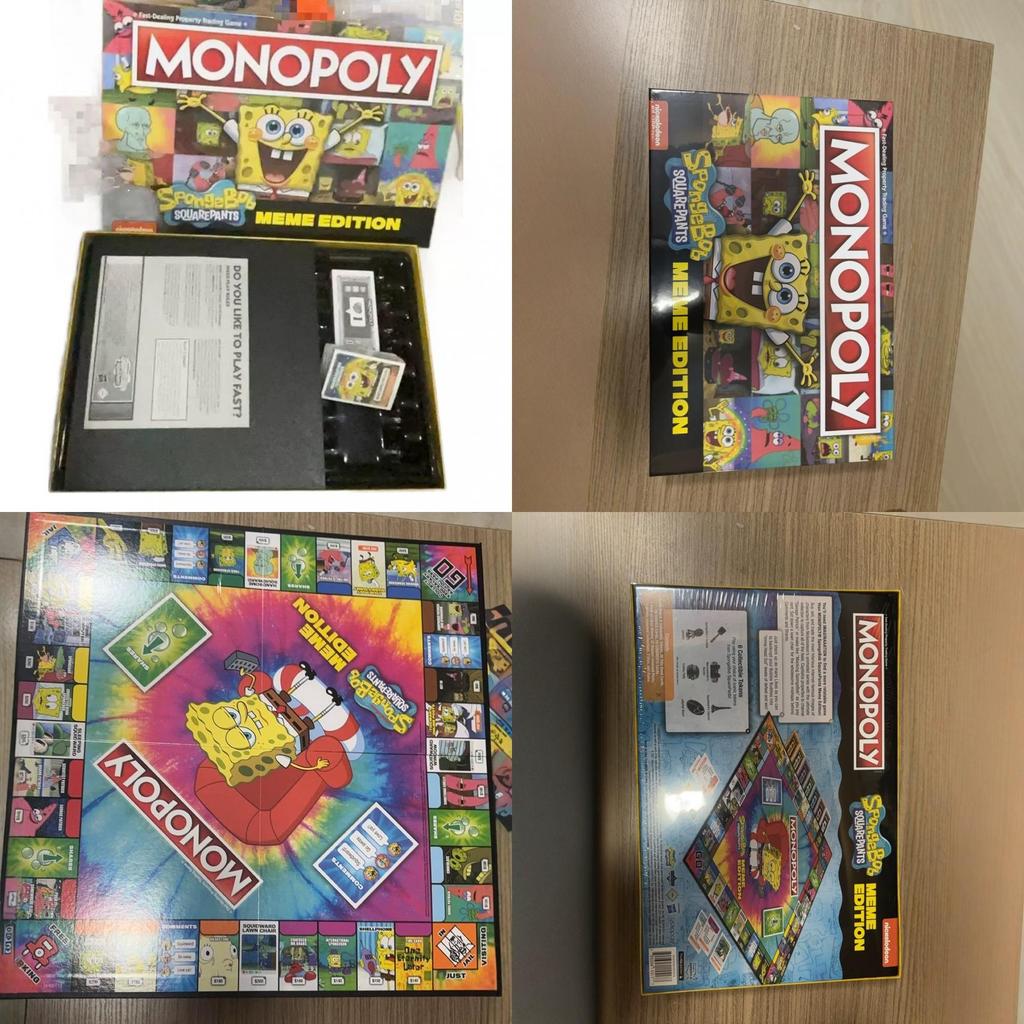 Spongebob Squarepants Family Fun Game With Plastic Material For Kids And Teens