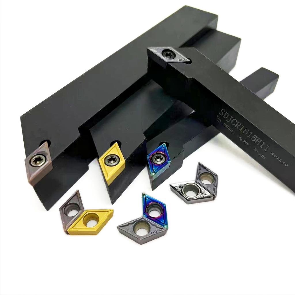 DCMT11T304 For External Turning Tool SDJCR SDJCR1212H11 SDJCR1616H11 Tool Holder DCMT11 Carbide Insert Lathe Cutting Tool Set