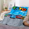 HD Cartoon T-Tayo T-The L-Little B-Bus Flannel Blanket Ultra Soft Warm Throw For Couch Bedroom Kids Room Indoor Home Decor Gift