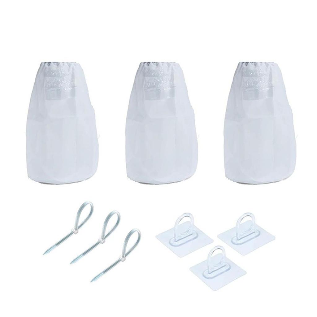 3 Pack Dryer Vent Lint Catcher Bag,Indoor Outdoor Dryer lint Catcher Trap and Filter for Ventless Dryer Vent