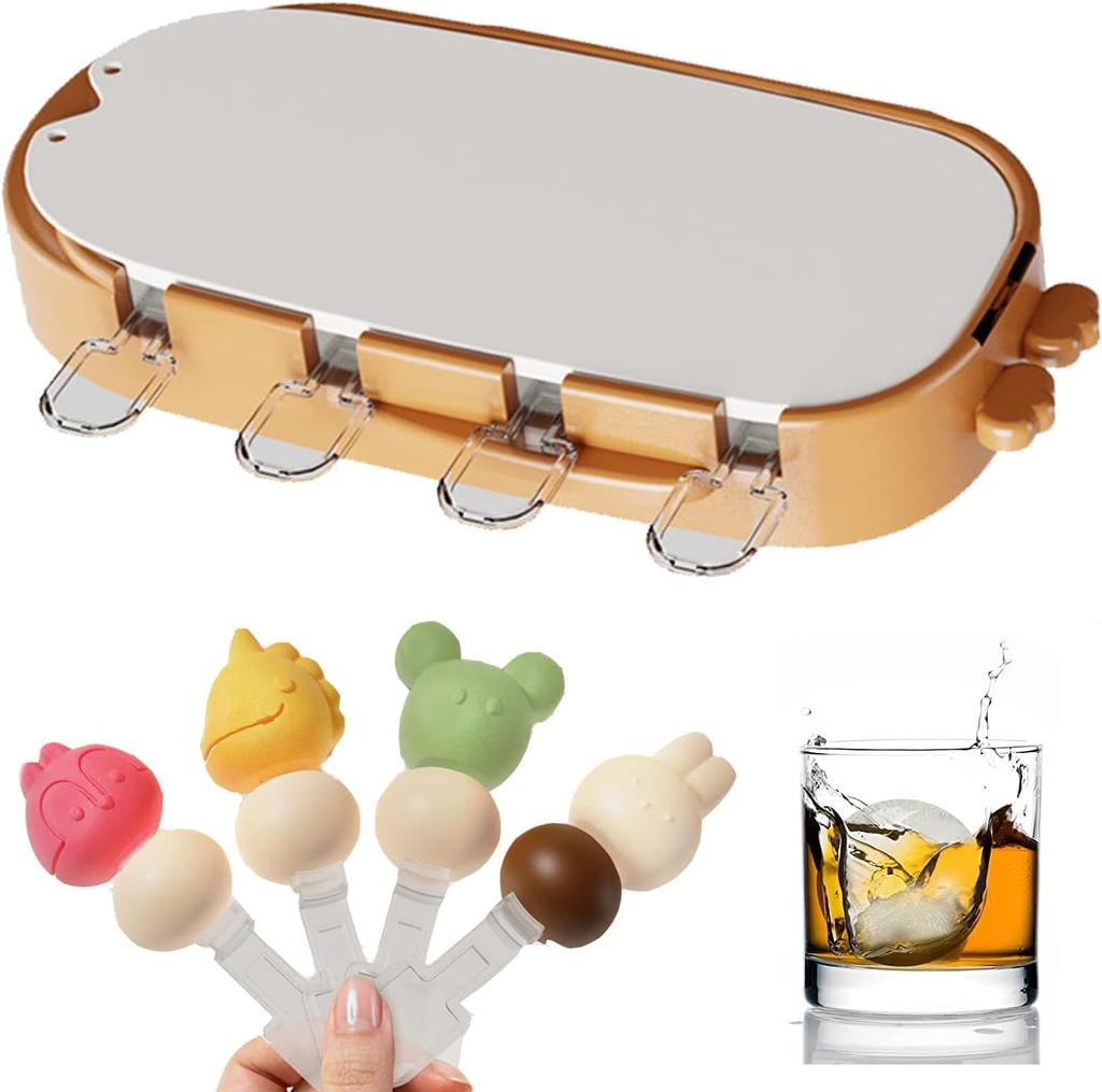 Silicone Popsicle Molds Lollipop Mold Silicone Silicone Sphere Whiskey Ice Ball Maker Reusable Bpa Free Ice Making Mold