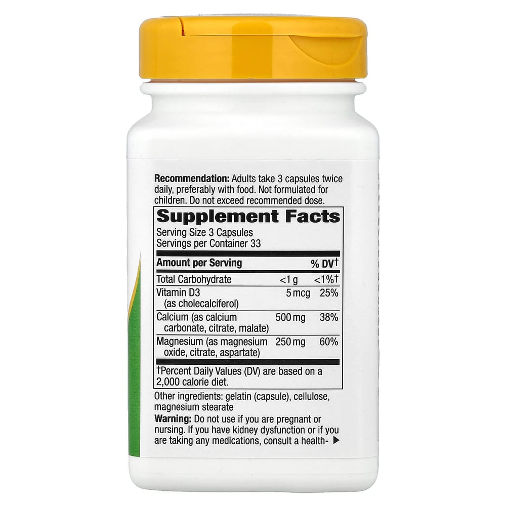 Nature's Way Calcium Magnesium & Vitamin D Complex 100 Capsules