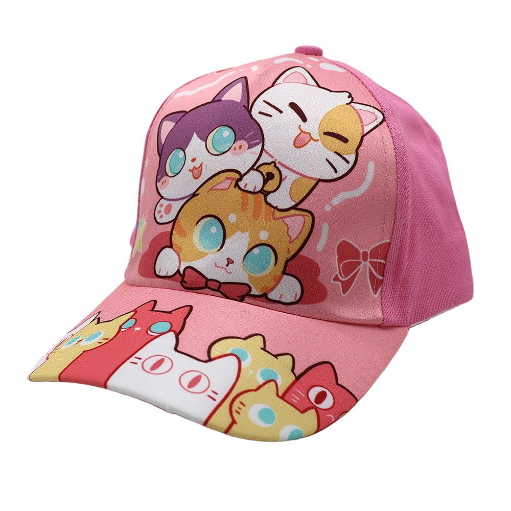 Cartoon Princess Patterned Baseball Cap - Cute Princess Patterned Sun Hat for Children - Beret-style Hat