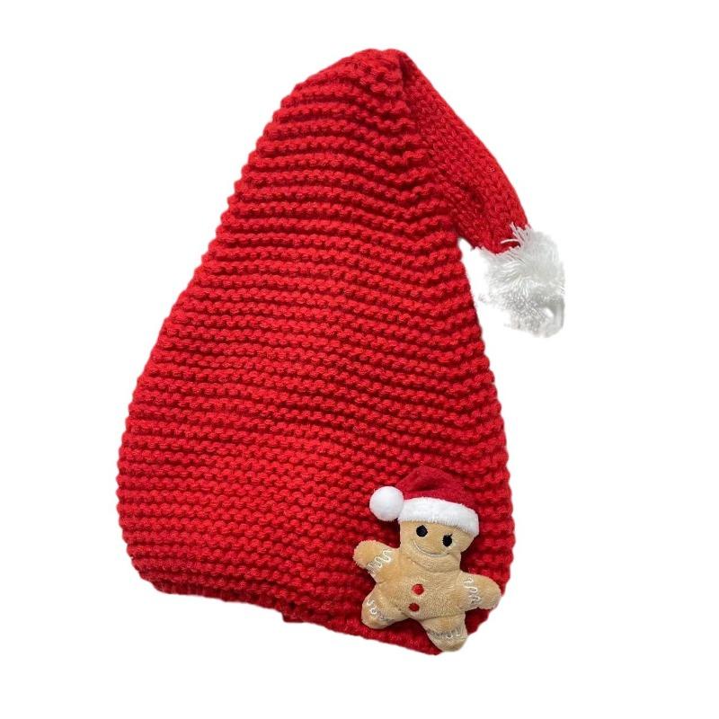 New Cute Cartoon Children's Christmas Knitted Hat Boys and Girls Warm Pullover Hat Wool Hat