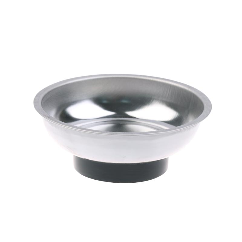 Circular Magnetic Parts Bowl 3"/4"/6" Magnetic Tray Screw Storage Tray Stainless Steel Tools Tray For Auto Suction Pad Tools