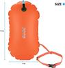 JOTO of Swimming Buoy Waterproof Bag Float Bag Lightweight Buoy Training Float Air Bag [Set 2] - Orange/Magenta