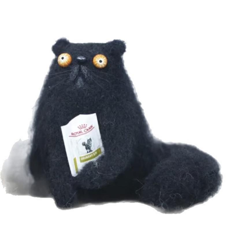 

1 шт. Ручна іграшка з вовняного фетру, великі очі, страшна, дивна, плюшева, святковий подарунок