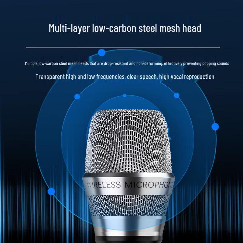 HuiDu HD-808 Dual Wireless Handheld Microphone System (CN version)