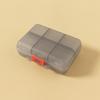 Pilulier portable compact à double couche avec 10 compartiments pour un rangement sécurisé des médicaments