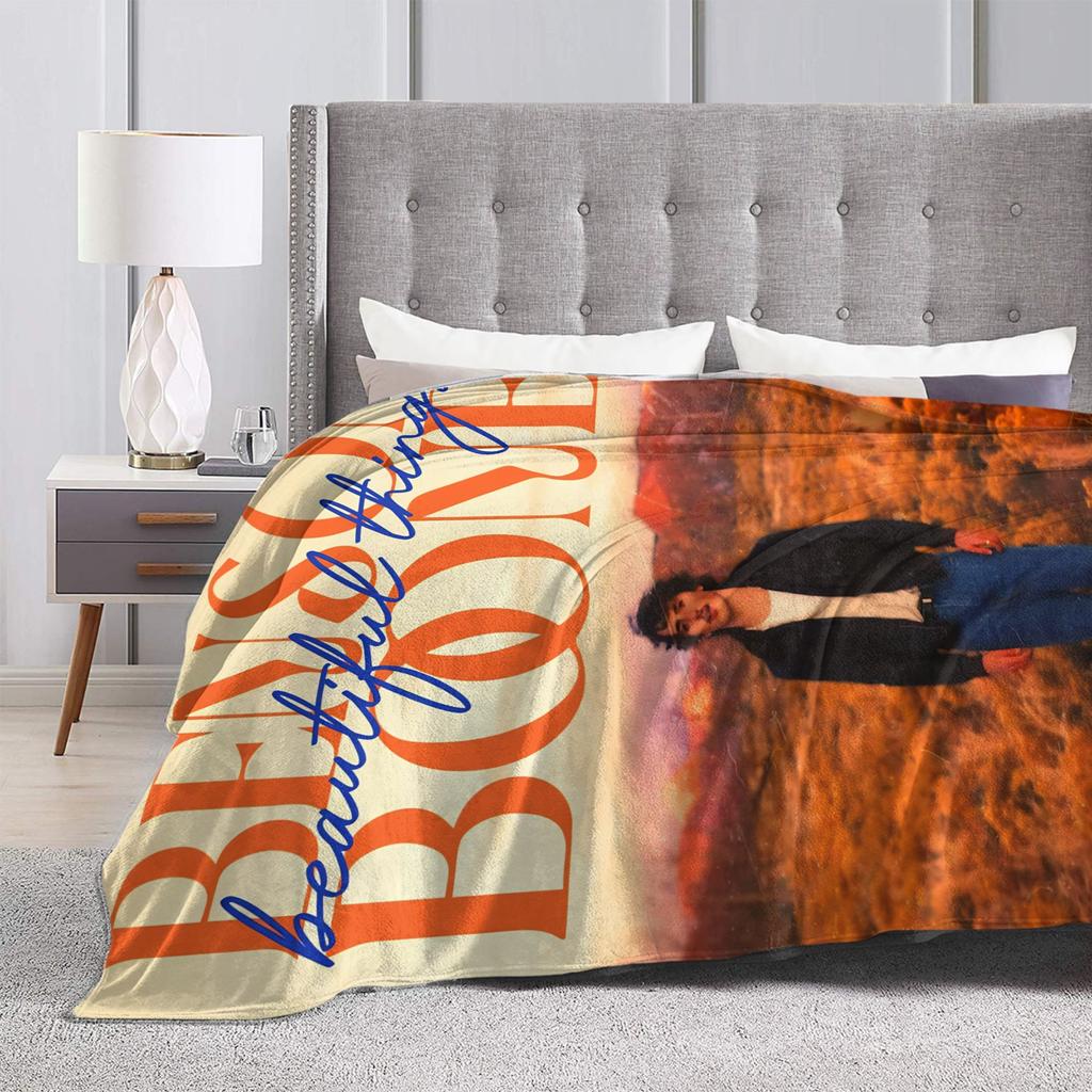 Benson Boone  Flannel Blanket  Super Warm Throw Blanket for Outdoor Travel Print Bedspread Sofa Bed Cover